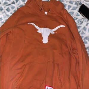 Orange and white Texas Longhorns hoodie